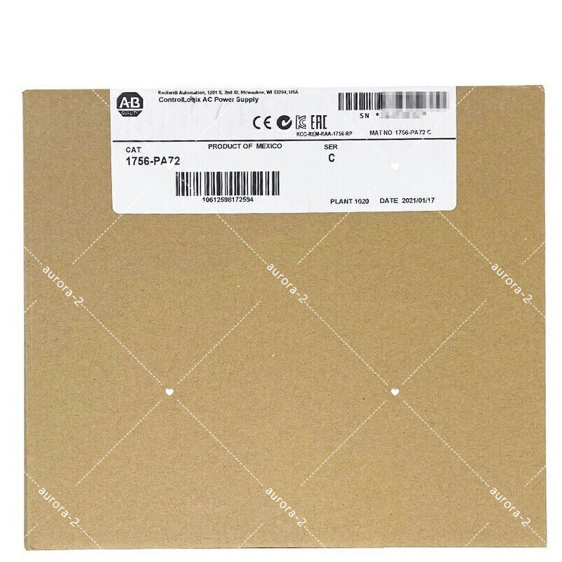 Allen-Bradley 1756PA72 AC Power Supply New Factory Sealed SER C - ALLEN-BRADLEY