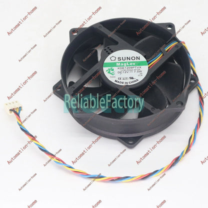 Sunon KDE1209PTVX 12V 7.0W 4Pin 90/80mm x25mm CPU Round Cooling Fan#XR