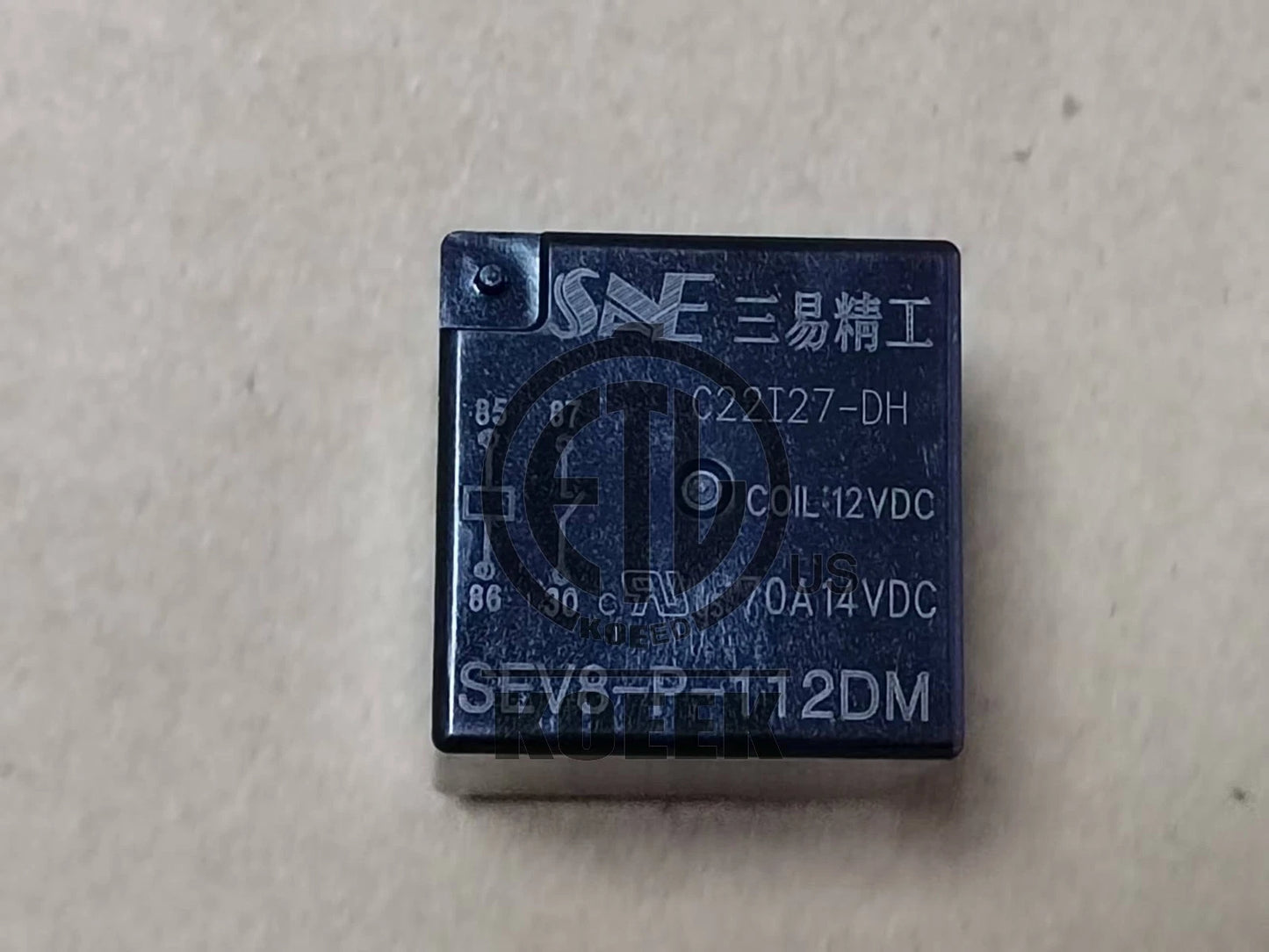 QTY:2 4-pin solder pin 70A14 Automotive Relay SEV8-P-112DM