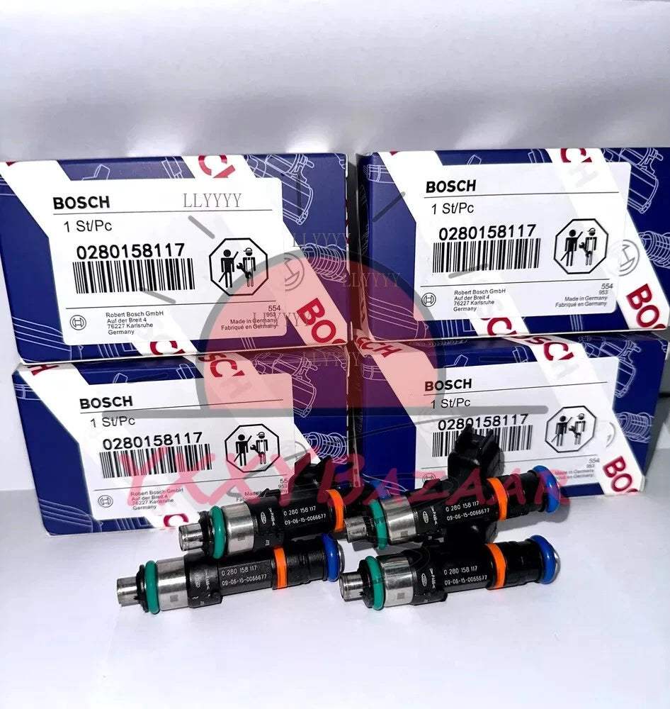 4X OEM Bosch 52lb 550cc Fuel Injectors For EV14 A4 TT Golf Jetta Passat~