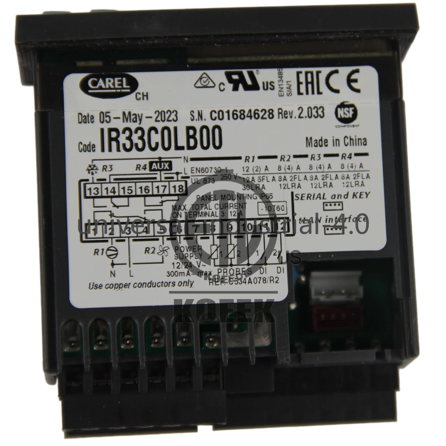 Carel IR33C0LB00 Temperature Controller #ko