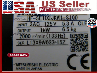 new Hf-se102jkw1-s100 Mitsubishi 1000w Servo Motor HFSE102JKW1S100