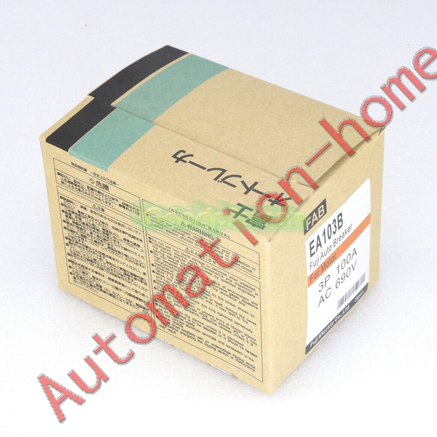 Fuji EA103B 3P 100A Circuit breaker 1Pcs/