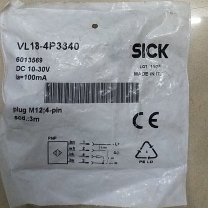 ONE SICK Photoelectric Switch VL18-4P3340 - ONE SICK
