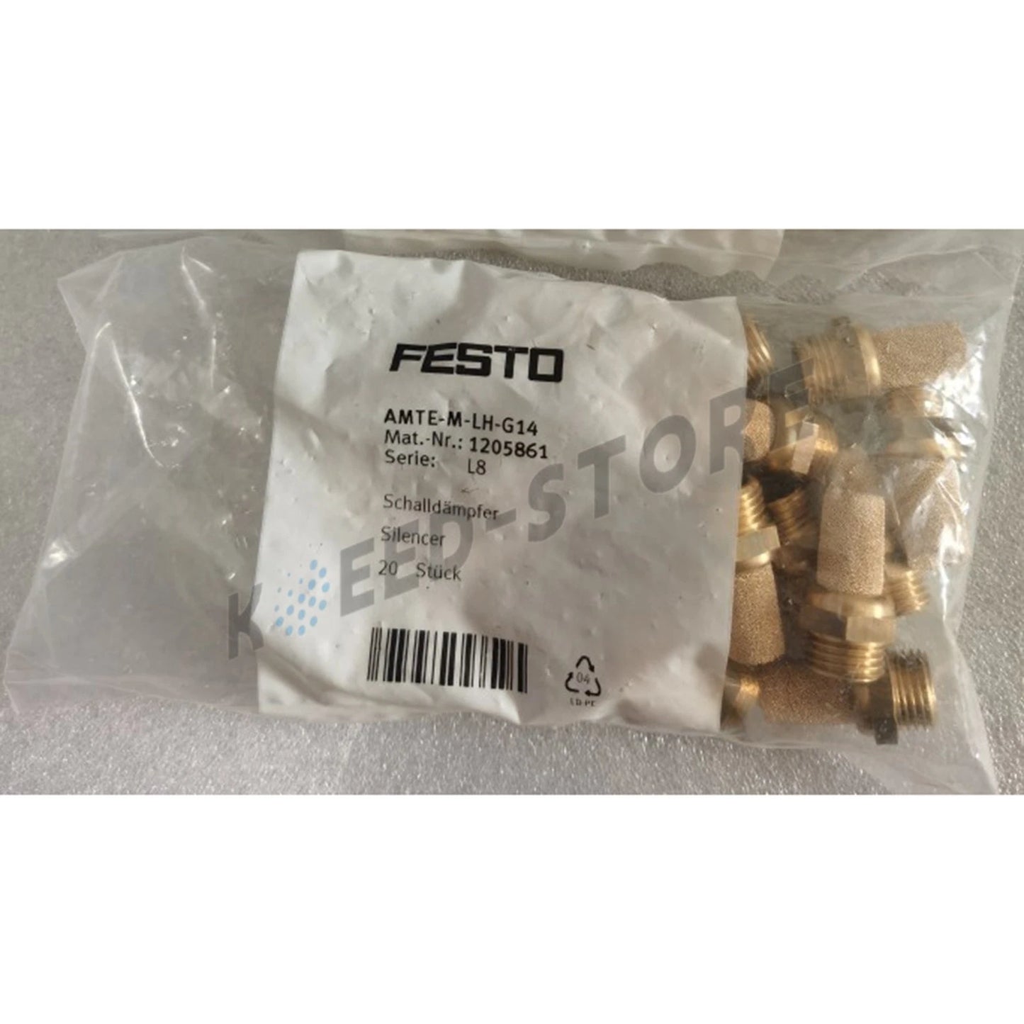 10PC FESTO AMTE-M-LH-G14 1205861 Brass Metal Muffler Quality assurance
