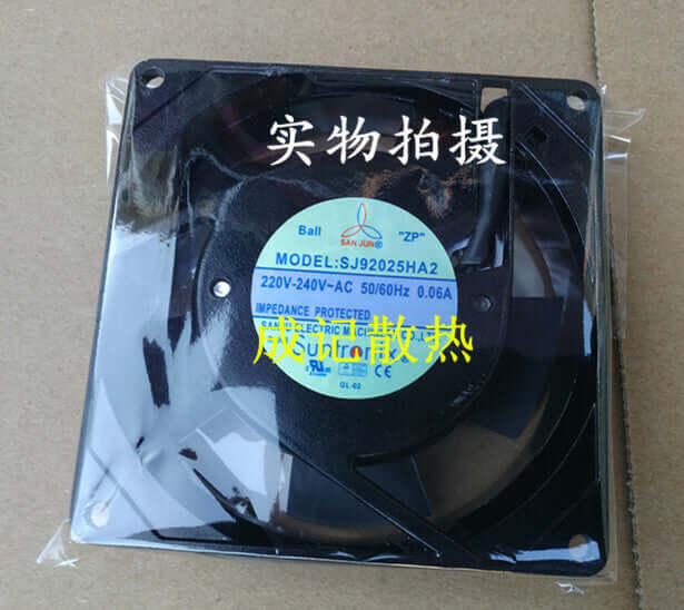 new 1pcs  SANJUN SJ92025HA2 AC220V Double Ball Wire Cooling Fan