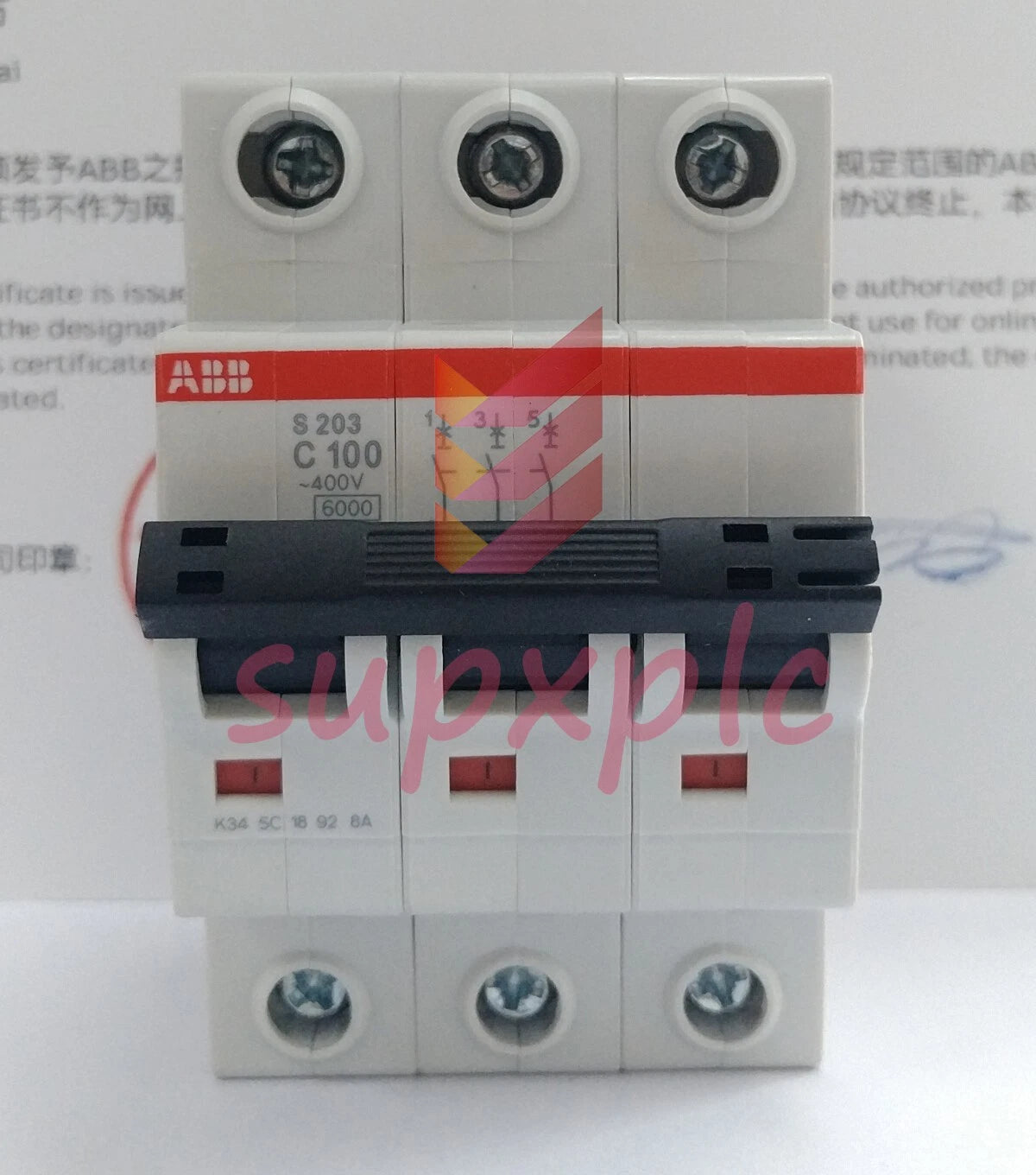 ABB Miniature Circuit Breaker 3P 100A S203-C100