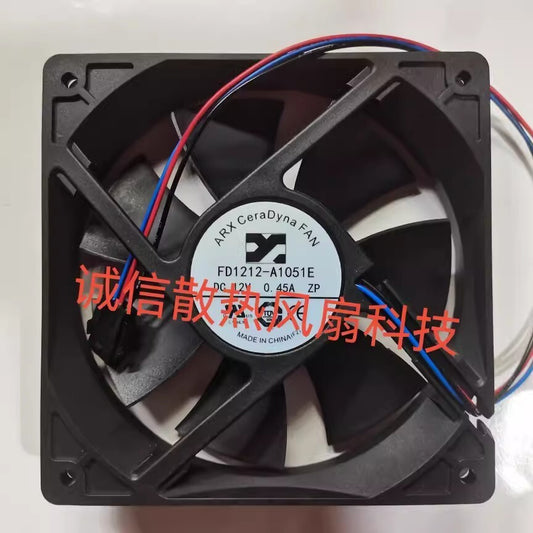 ARX FD1212-A1051E DC12V 0.45A 120*120*25MM 3-Wire Silent Cooling Fan