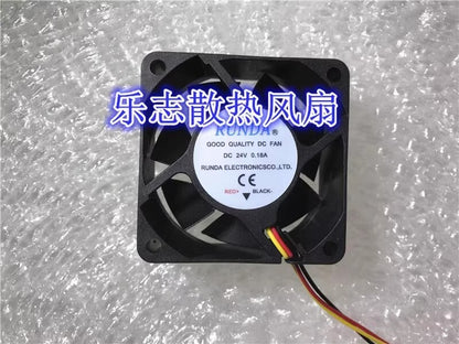 RUNDA GOOD QUALITY DC FAN 6025 DC24V 0.18A 3-Wire Inverter Cooling Fan