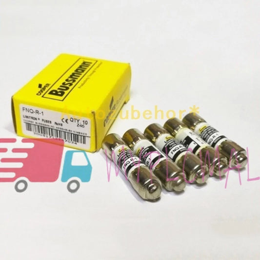 10PCS/Box FNQ-R-1 Current Limiting Time-Delay Class CC Fuse 1A 600Vac