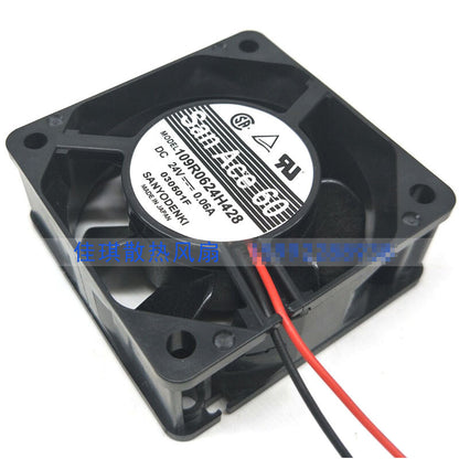 1pcs Sanyo 109R0624H428 6025 24V 0.06A 2-wire 6CM fan