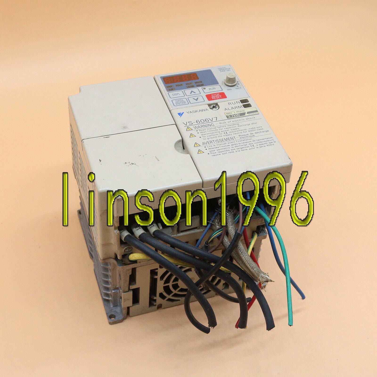 Used Yaskawa VS-606V7 Industrial Motor Controller 380V 3.7kW - YASKAWA