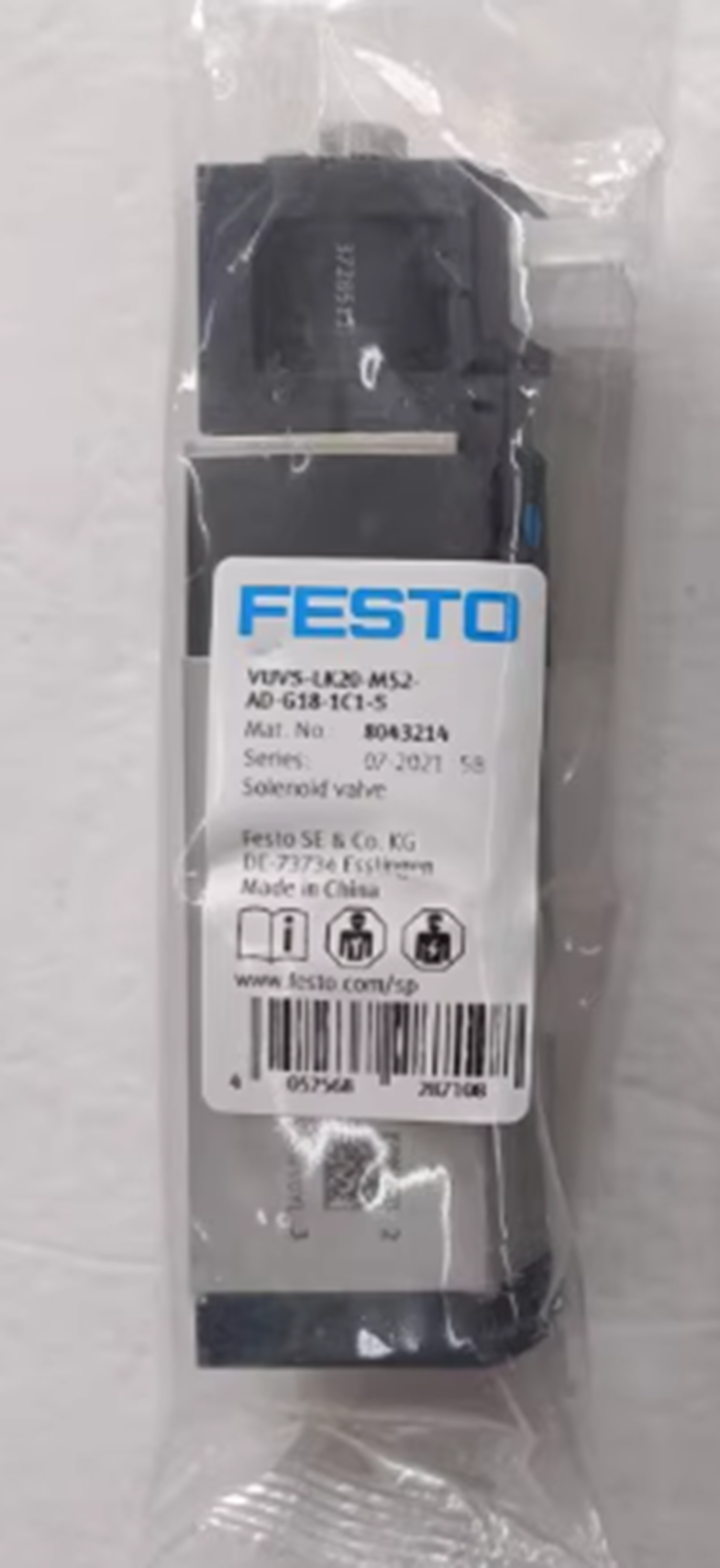 new FESTO VUVS-LK20-M52-AD-G18-1C1-S 8043214 Solenoid Valve - FESTO