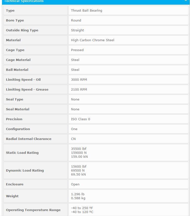 NTN 51211 Thrust Ball Bearing 55x57x90mm - NTN