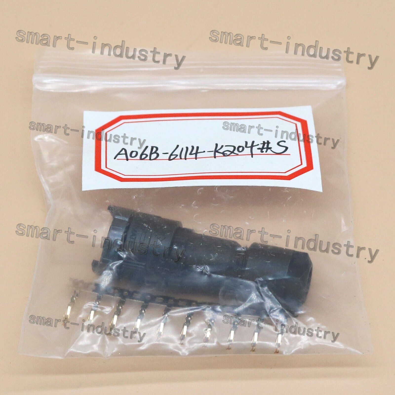 new 1PC A06B-6114-K204#S For FANUC Encoder Wire Connector JAE 10-Pin Plug