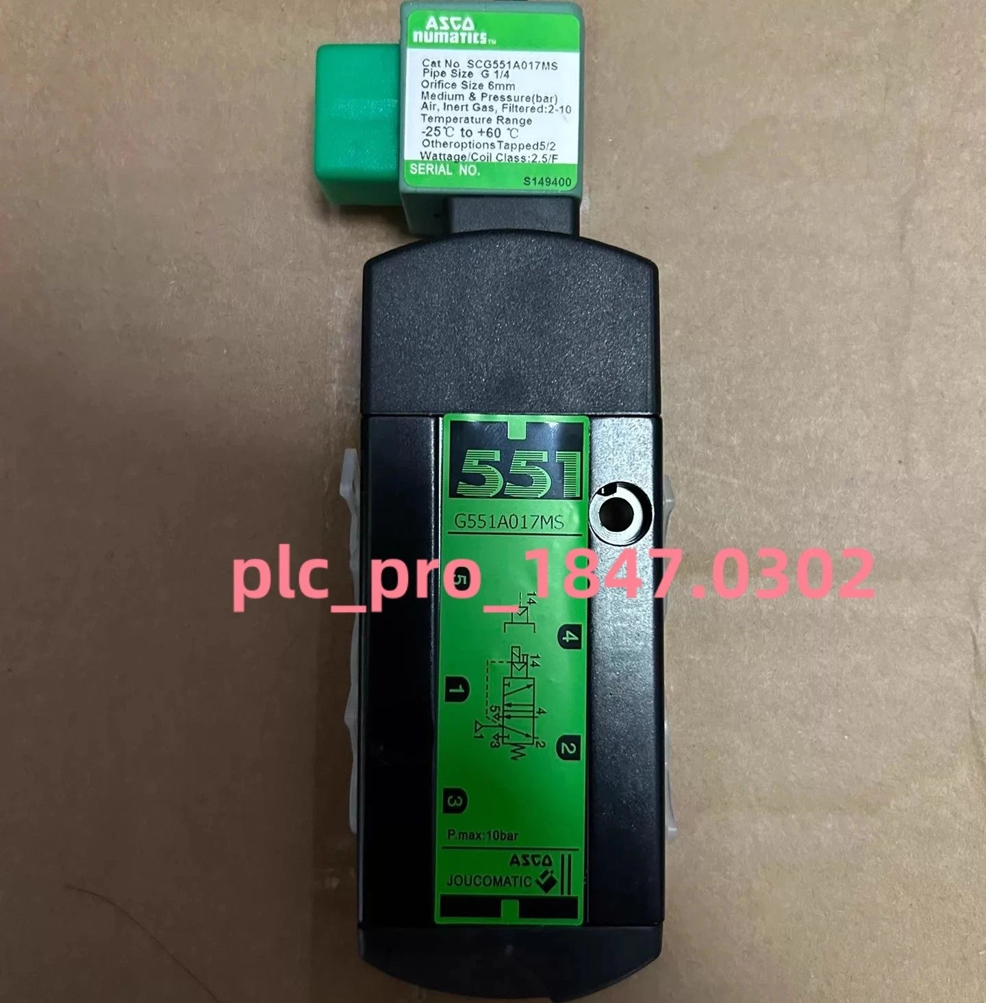 SCG551A017MS 1PCS Replace ASCO SCG551A017MS Solenoid Valve Fast ship