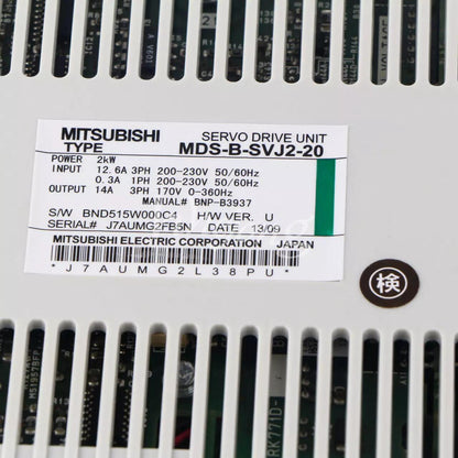 Mitsubishi Servo Drive MDS-B-SVJ2-20 - MITSUBISHI