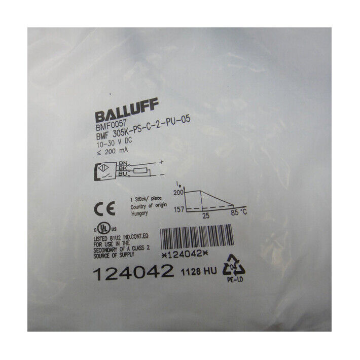 1PC BALLUFF SENSOR BMF 305K-PS-C-2-PU-05 - BALLUFF