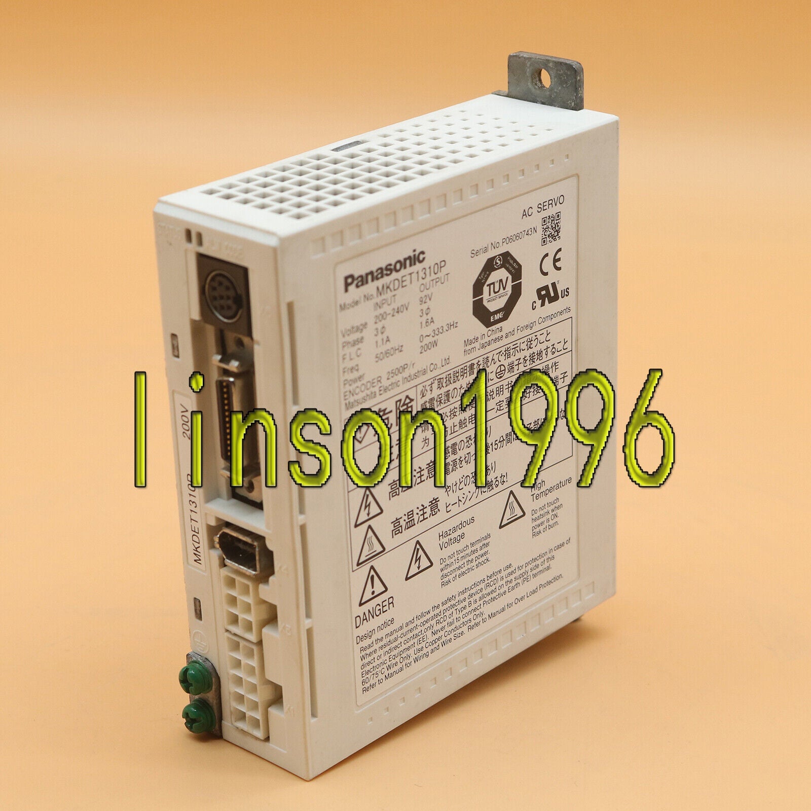 MKDET1310P AC Servo Drive Panasonic Tested - PANASONIC