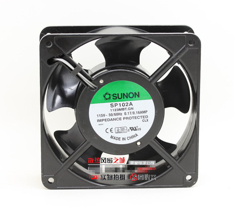 1pcs SUNON SP102A 12038 115V/110V 0.17A 12cm aluminum shell double ball fan