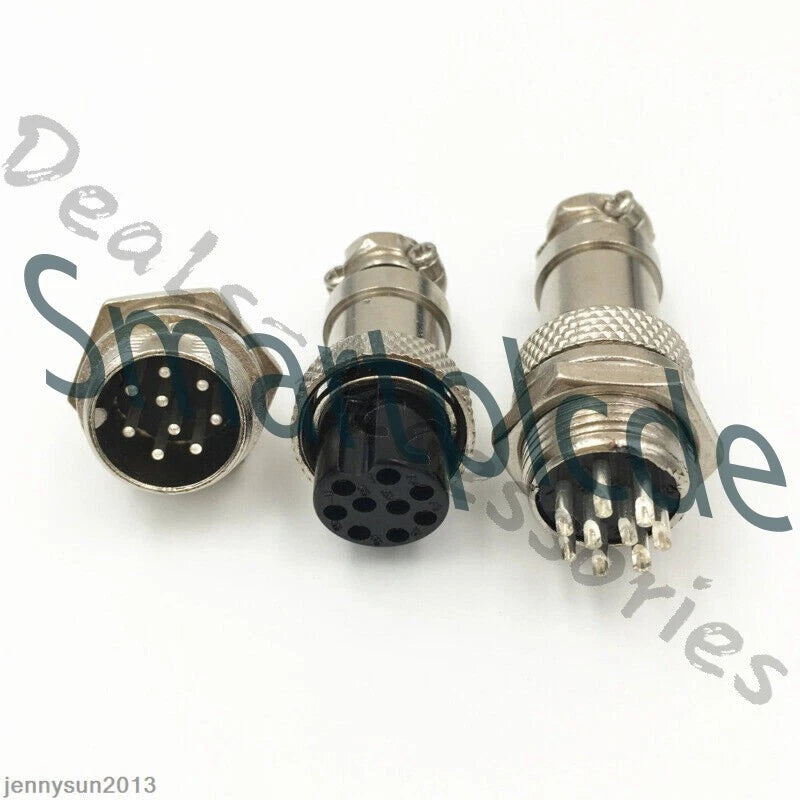 GX16/GX20/GX12 Ation Plug Male&Female Wire Panel Metal Connector 2/3/4/5/6Pin