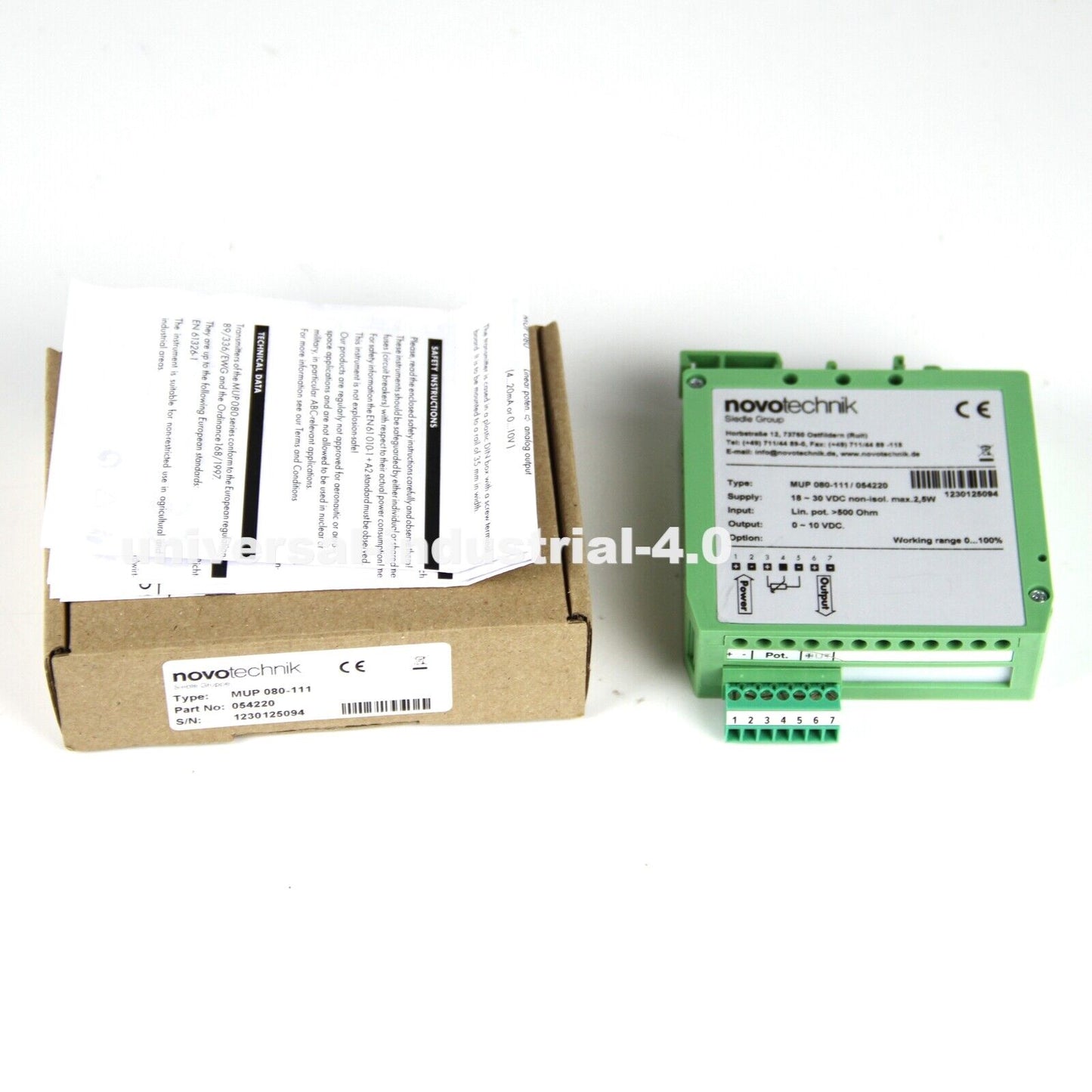 NOVOTECHNIK MUP-080-111 Signal Conditioner - NOVOTECHNIK