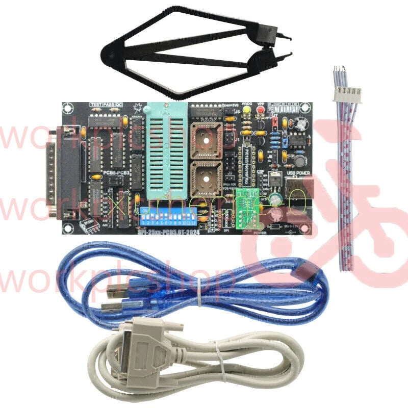 SPI 25xx EPROM programmer BIOS009 PIC,support 0.98d12,promotion clip PLCC32+SOIC