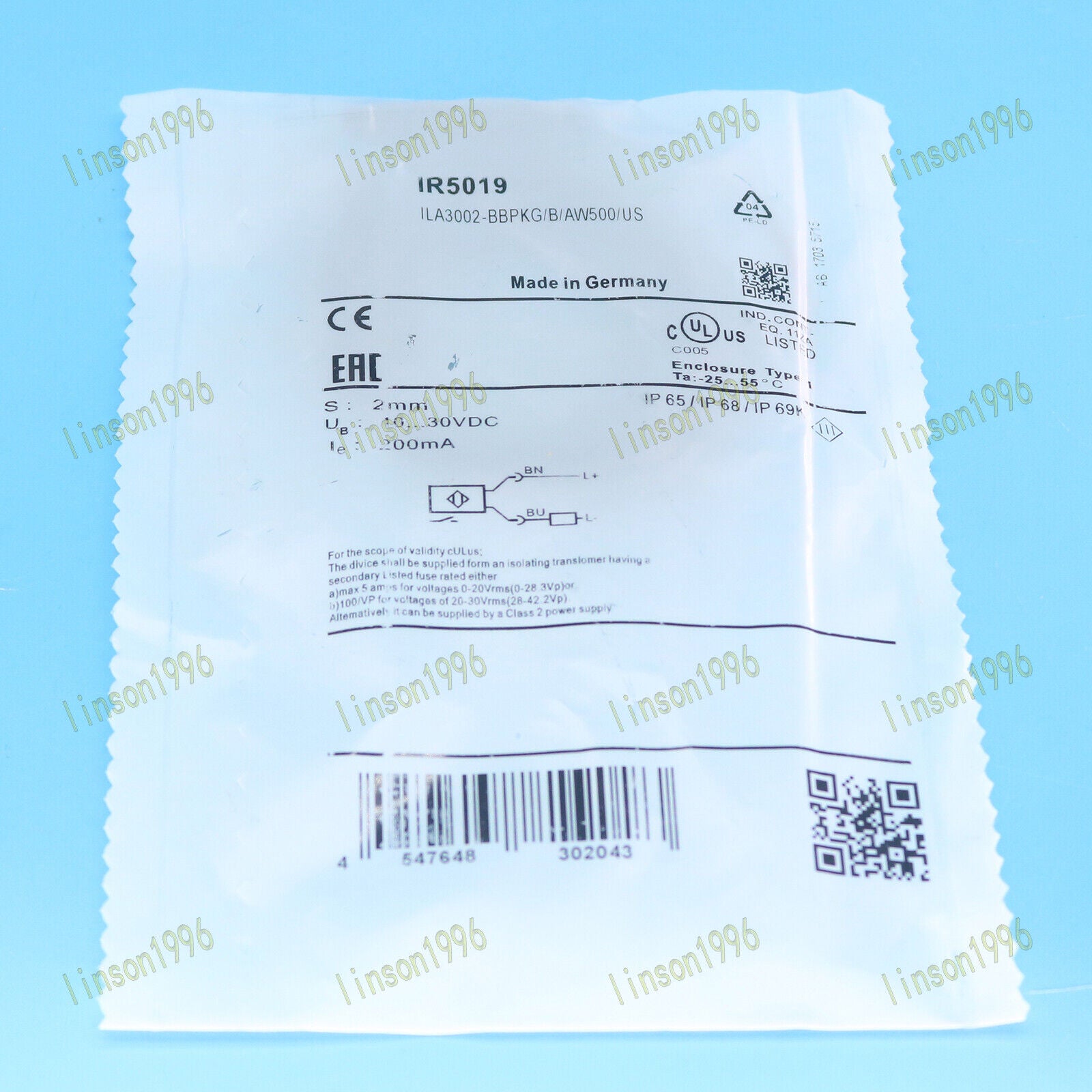 1PC IFM Proximity Switch IR5019 - IFM