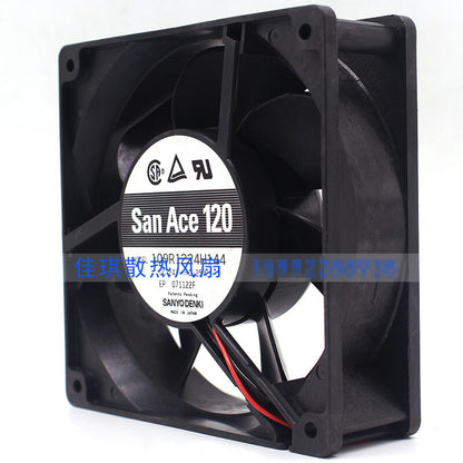 1pcs Sanyo 109R1224H144 24V 0.25A 12038 12cm 2-wire inverter fan