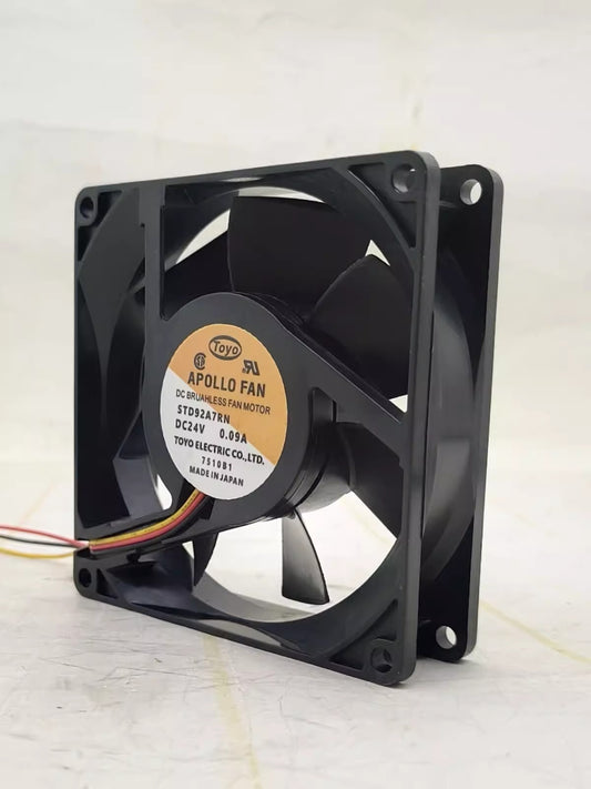 Toyo STD92A7RN DC24V 0.09A 9025 9CM 3-Wire Inverter Cooling Fan