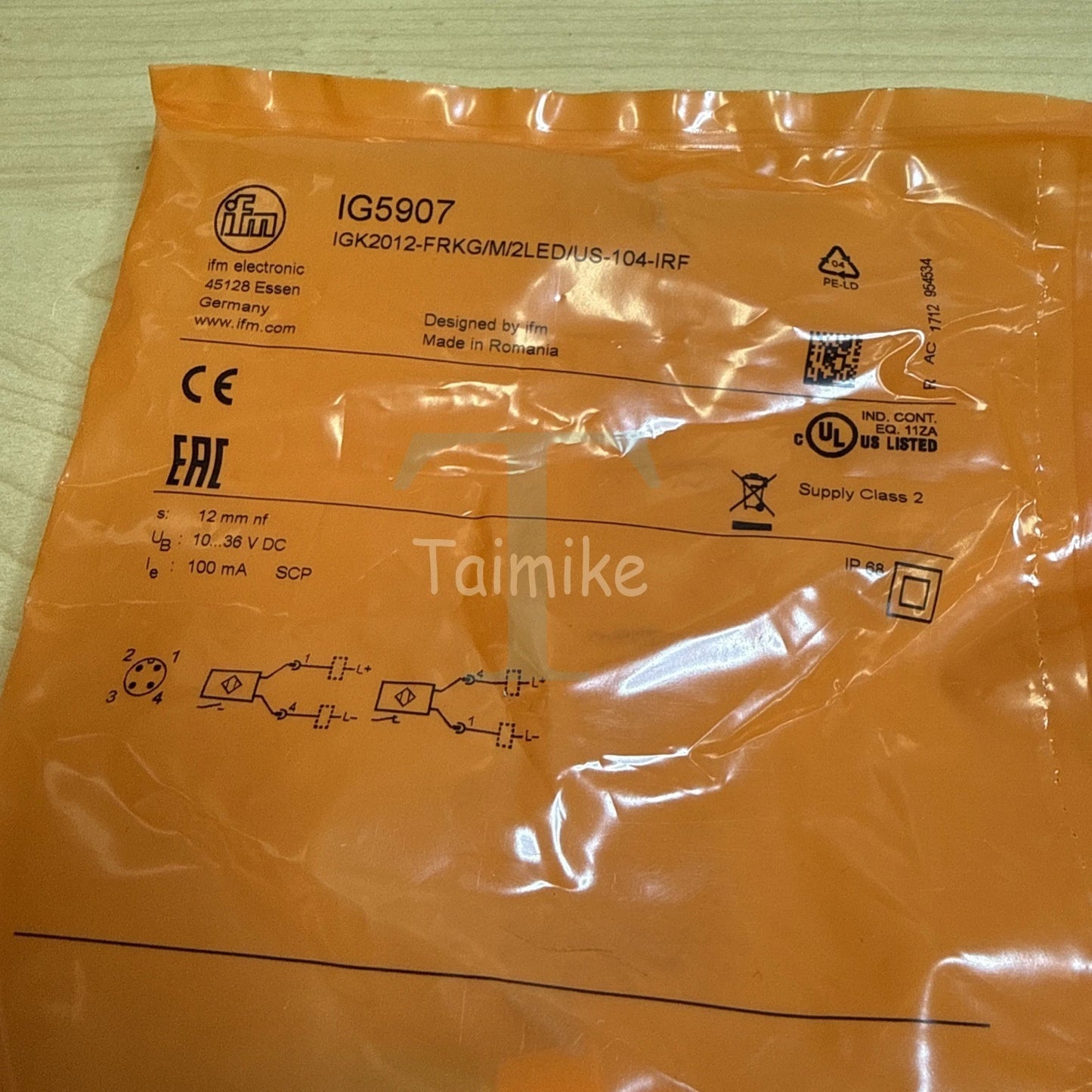 ! IFM IG5907 Proximity Sensor Switch IGK2012-FRKG/M/2LED/US-104-IRF