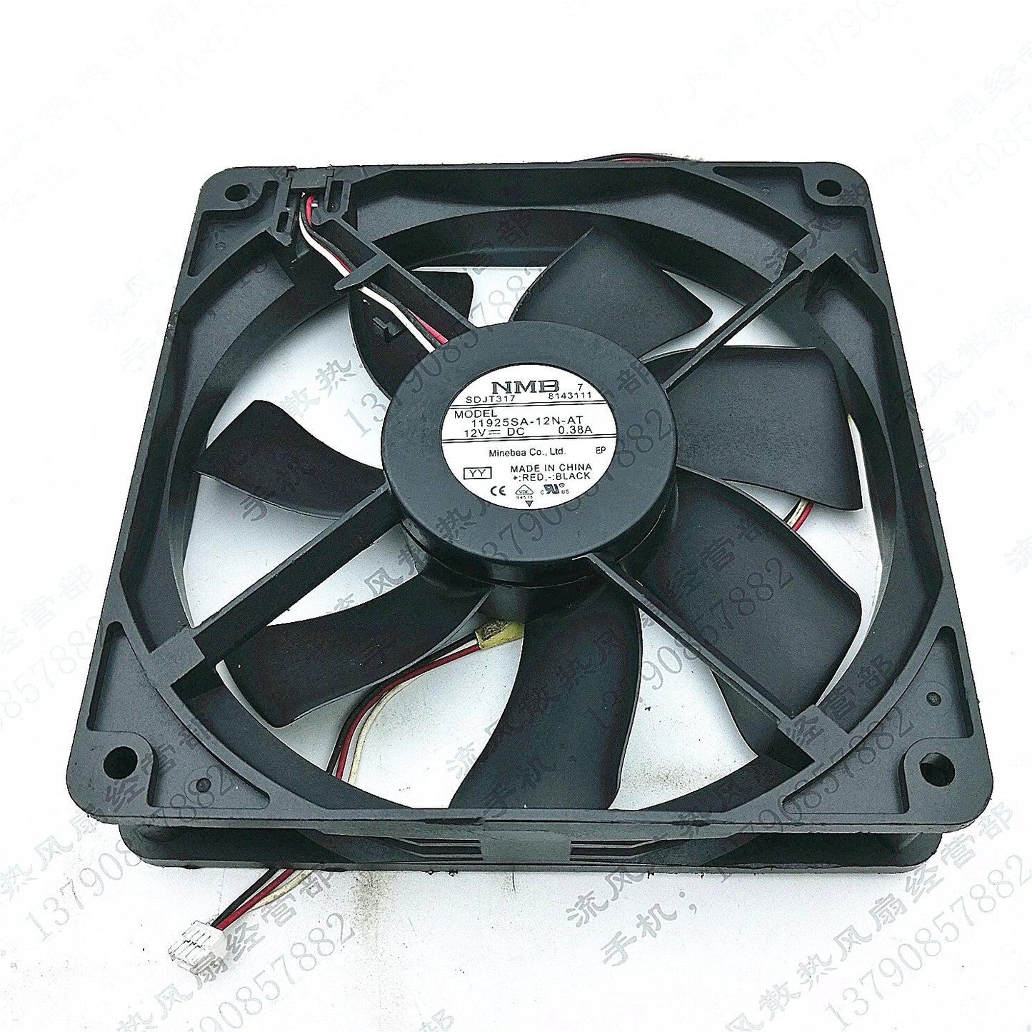 NMB 11925SA-12N-AT 12025 DC12V 0.38A 12CM 3-Wire Cooling Fan