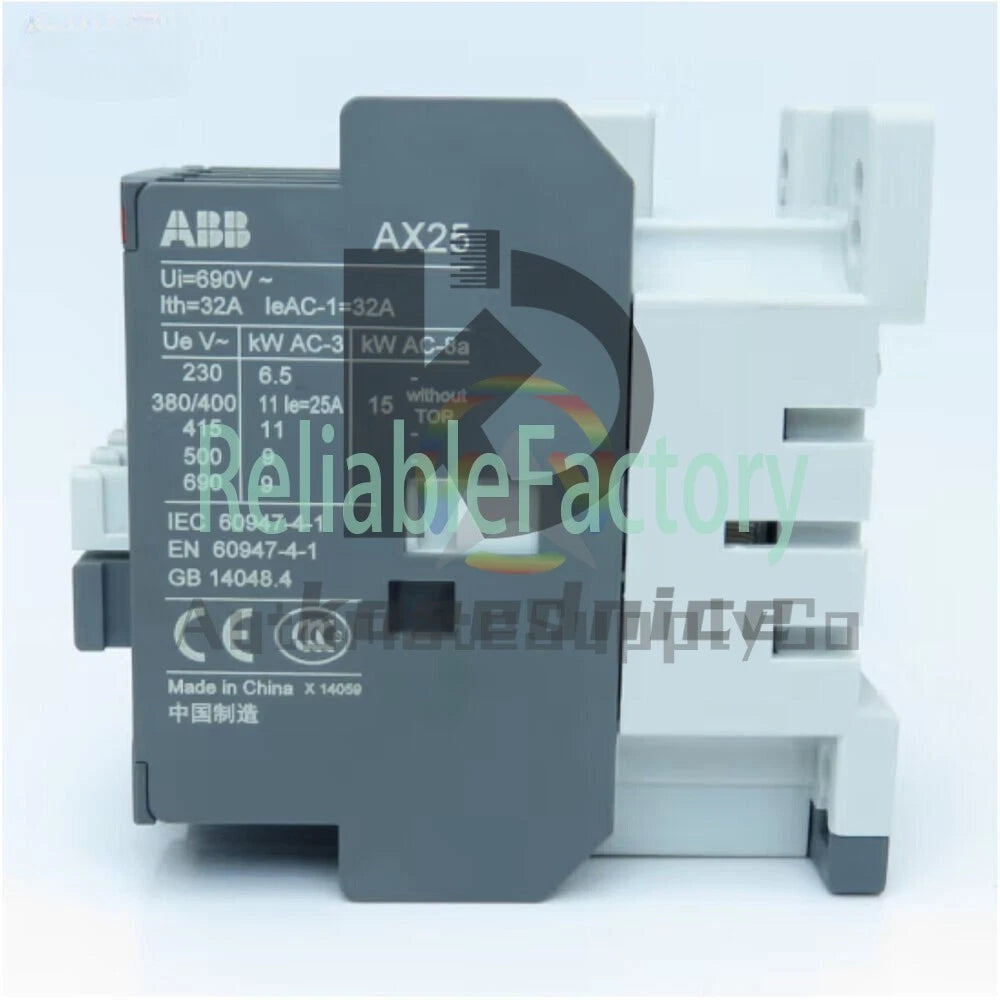 ABB AC Contactor AX25-30-10 AX25-30-01 AC24V 48V 110V 220V 380V 25A AX Series