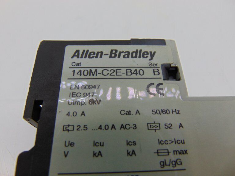 Allen Bradley 140M-C2E-B40 Circuit Breaker, Series B, High-Reliability Circuit Breaker for Industrial Use - ALLEN BRADLEY