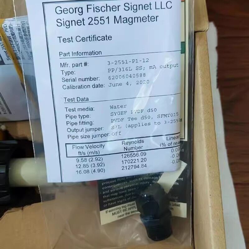 new 1pcs +GF+ Signet 3-2551-P1-12 Plug in Electromagnetic Flowmeter - SIGNET
