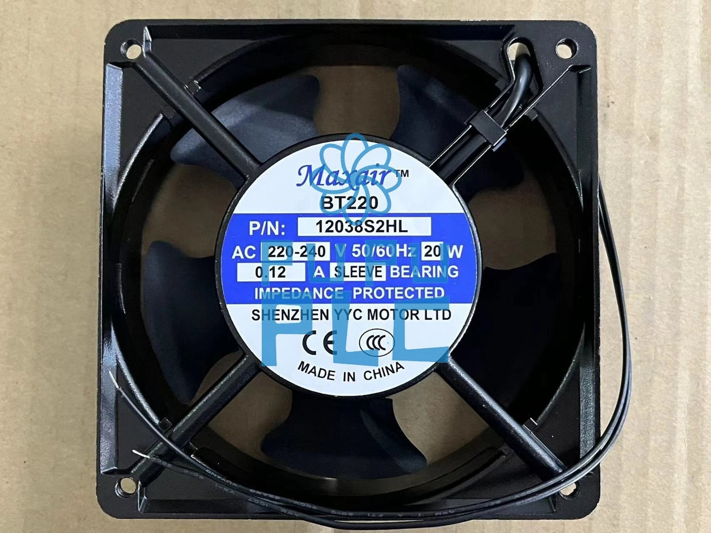 Maxair BT220 12038S2HL AC220-240V 20W 0.12A 120×38mm AC cooling fan 2-wire~