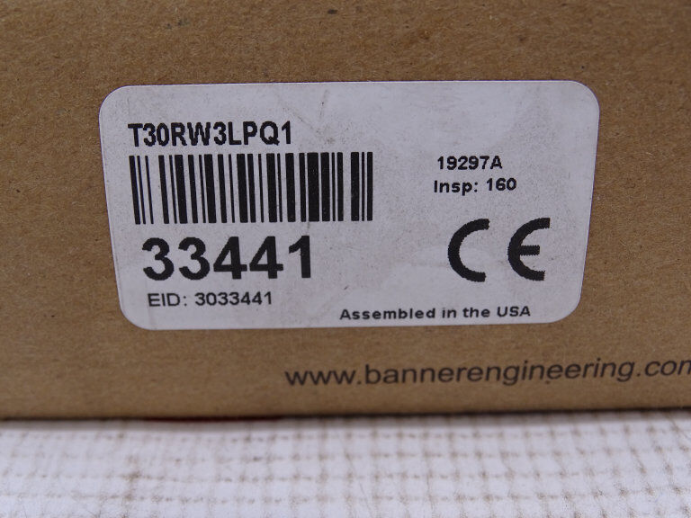 BANNER ENGINEERING T30RW3LPQ1 Sensor - BANNER ENGINEERING