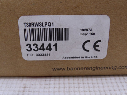 BANNER ENGINEERING T30RW3LPQ1 Sensor - BANNER ENGINEERING