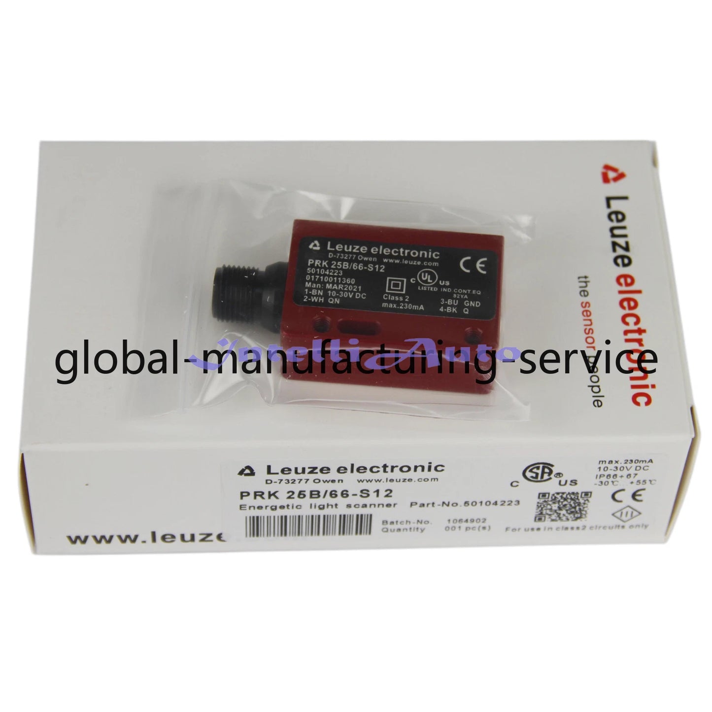 LEUZE PRK 25B/66-S12 Photoelectric Sensor Switch