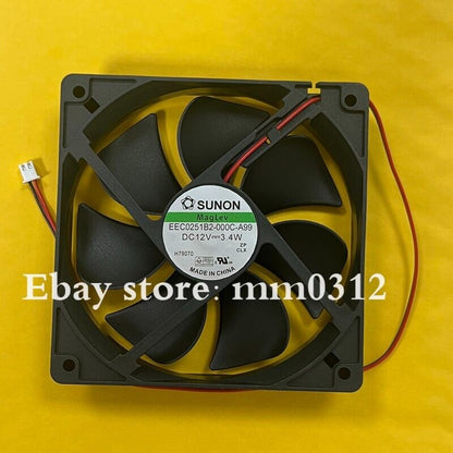 new SUNON EEC0251B2-000C-A99 DC12V 3.4W 120*120*25MM 2-Pin cooling fan