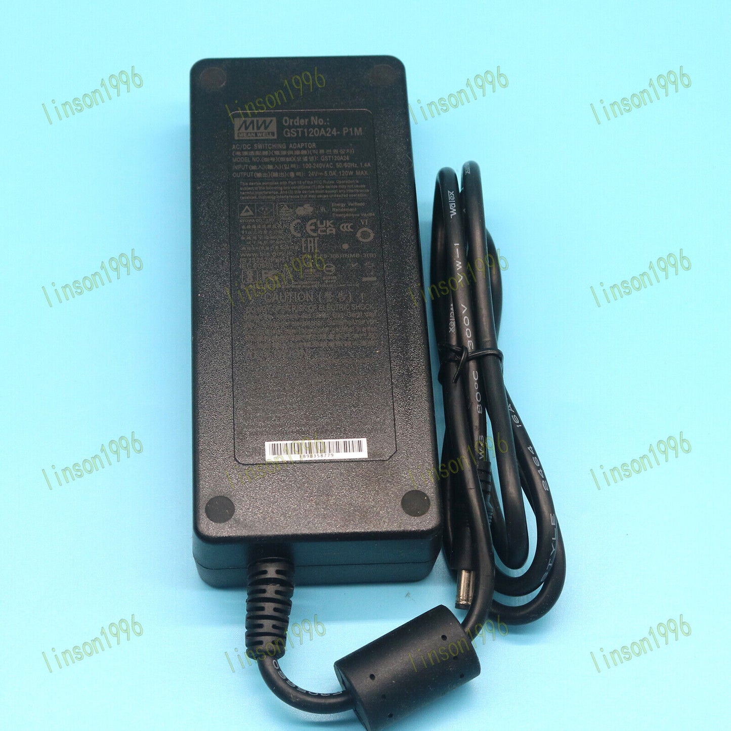 Mean Well Desktop Adapter Power Supply Charger 24V 5A - MEAN WELL