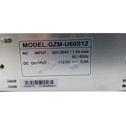 GZM-U60S12 AC100-244V DC12V 5A 60W Monitor Switching Power Supply 160X98X40mm