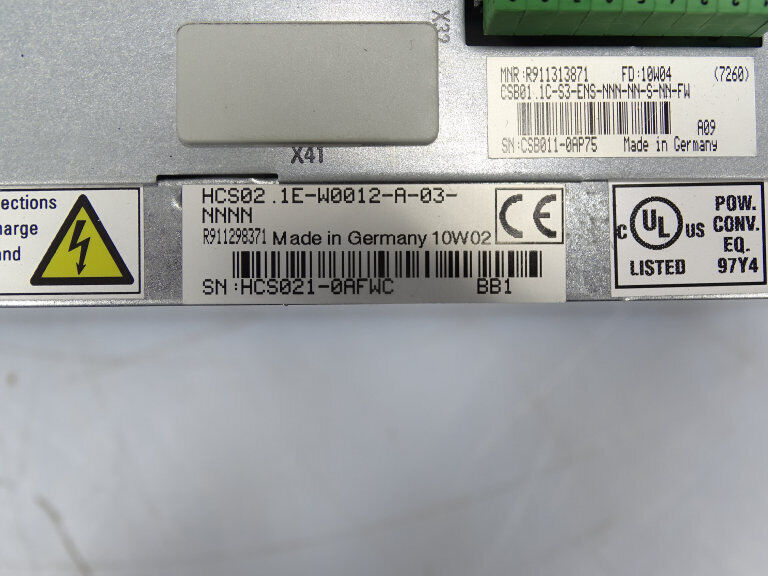 *REXROTH HCS02.1E-W0012-A-03 SERVO DRIVE* - REXROTH