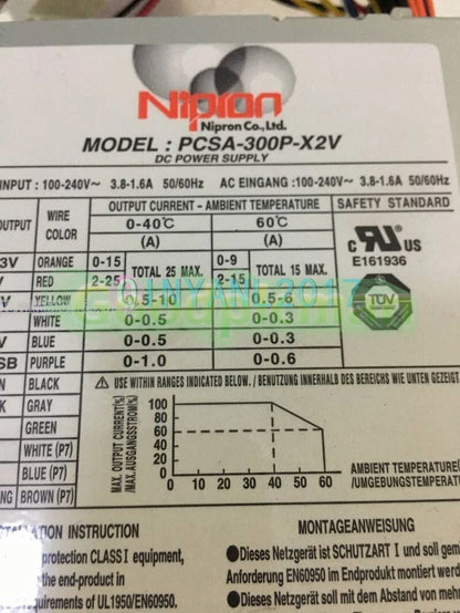 1PCS NIPRON PCSA-300P-X2V industrial equipment power supply PCSA-300P-X2V