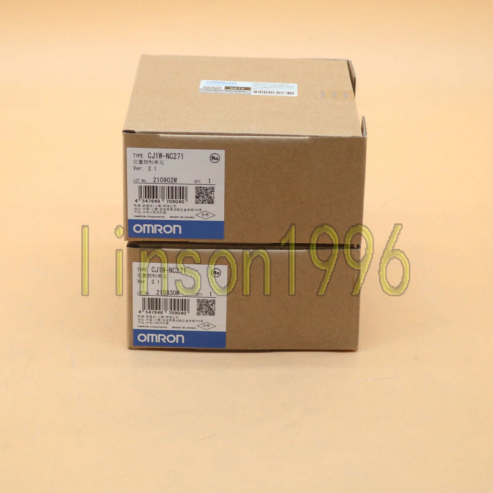 Omron CJ1W-NC271 Position Control Unit 1 Year - OMRON