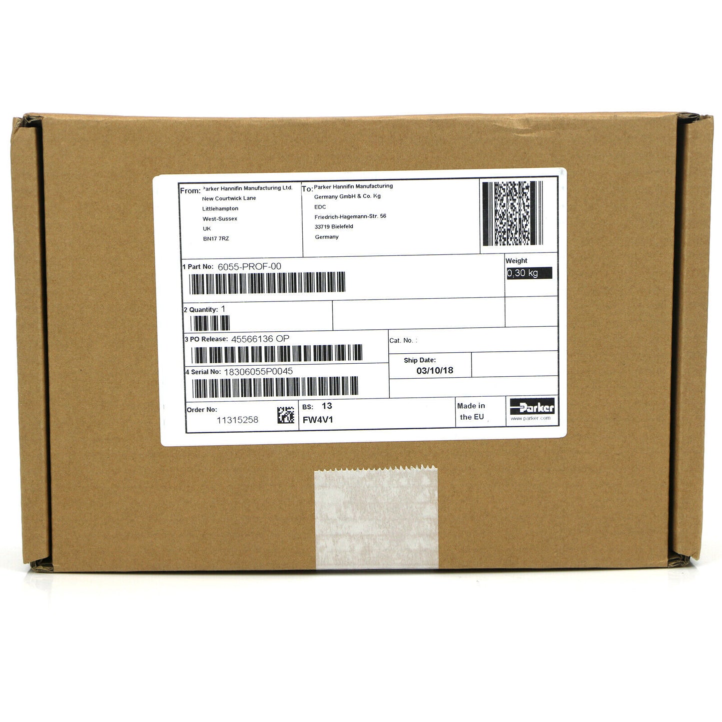 Parker 6055 PROF AH500602U001 Communication Board with Parker Model 6055 PROF AH500602U001 - PARKER