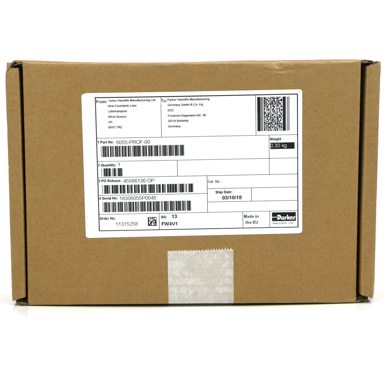 Parker 6055 PROF AH500602U001 Communication Board with Parker Model 6055 PROF AH500602U001 - PARKER