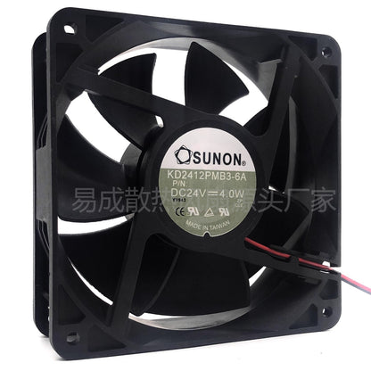SUNON KD2412PMB3-6A DC24V 4.0W 2-Wire Silent High Airflow Cooling Fan