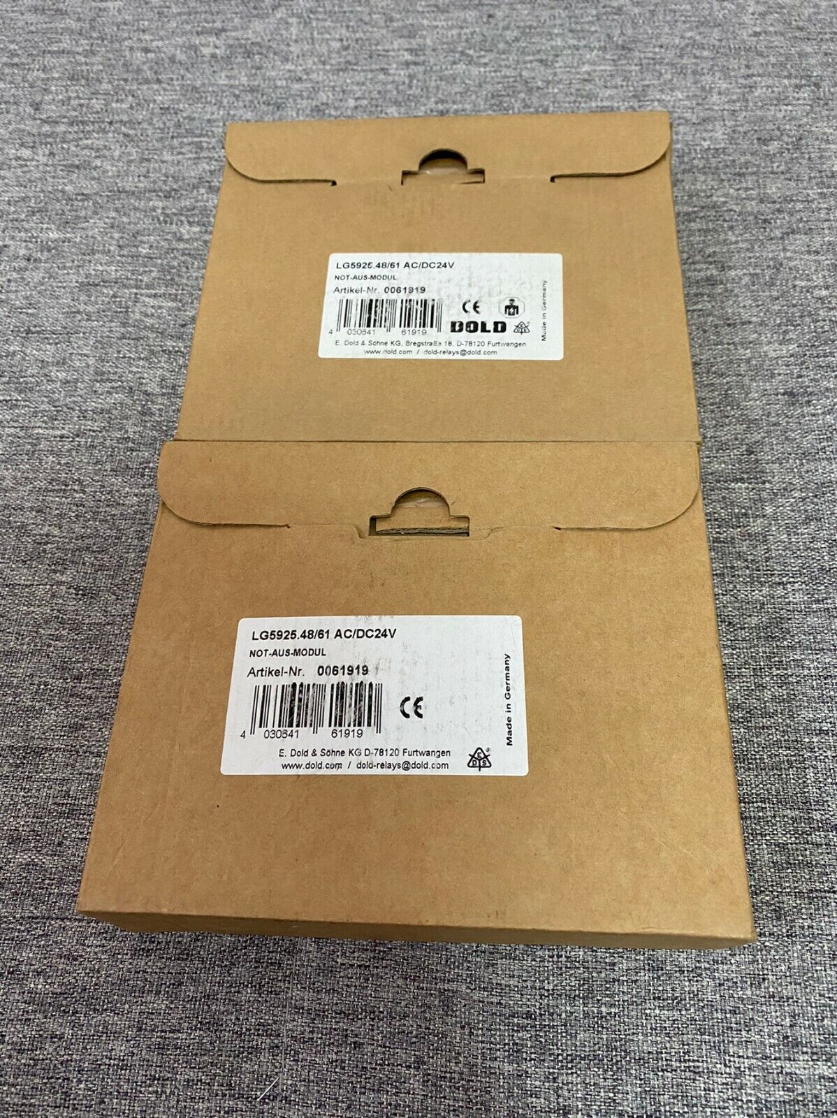 DOLD SAFETY RELAY LG5925.48/61 0061919 - DOLD