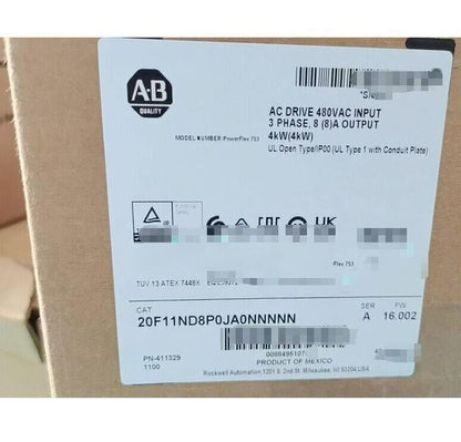 20F11ND8P0JA0NNNNN PowerFlex Air Cooled 753AC Drive 20F11ND8P0JA0NNNNN - KOEED
